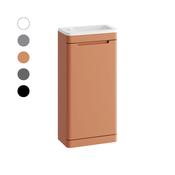 Arc Cloakroom Floor Standing Vanity Unit