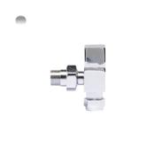 Pure Square Radiator Valves Angled image