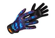 Blue Neon Football Gloves | Mc Ginleys