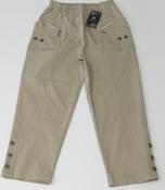 ladies 3/4 length trefle trousers BEIGE. | Mc Ginleys image