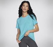 Skechers TS104 711 WAQ GO DRI SWIFT Tee AQUA | Mc Ginleys image