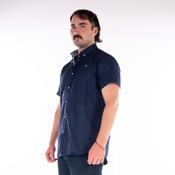 Mineral Andar Navy S/S Oxford Shirt | Mc Ginleys image