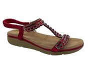 Sponge Veneto Ruby Red Sandals | Mc Ginleys image