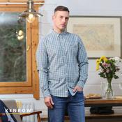 Kenrow Ted Check Shirt Teal | Mc Ginleys image