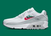 Nike DV3032 100 Air Max 90 GS White/Malachite/Red | Mc Ginleys image