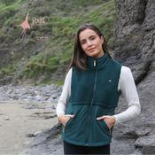 Relax &amp; Renew Mabel Borg Gilet Green | Mc Ginleys image