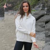 Relax &amp; Renew Tara Snap Placket Sweater Cream | Mc Ginleys image
