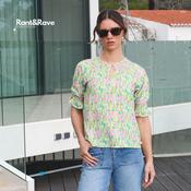 Rant &amp; Rave Aylin Top Green/Pink | Mc Ginleys image