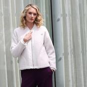 Relax &amp; Renew Heidi Borg Bomber Jacket Cream | Mc Ginleys