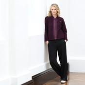 Relax &amp; Renew Heidi Borg Bomber Jacket Plum | Mc Ginleys