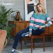 Rant &amp; Rave Josie Jumper Green/Pink | Mc Ginleys image