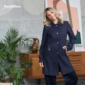 Rant &amp; Rave Kyrie Coat Navy | Mc Ginleys image