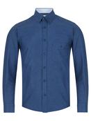 DG's Drifter Dark Blue Regular Long Sleeve Shirt (551-14825) | Mc Ginleys
