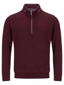 DG's Drifter Dark Red Long Sleeve Casual Top(55221-68) | Mc Ginleys