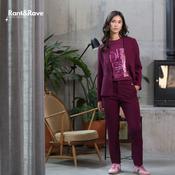 Rant &amp; Rave Bella (Balla) Straight Leg Trouser Cranberry | Mc Ginleys image