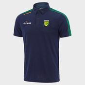 O'Neills Donegal GAA Men's Imperium Polo Shirt Marine/Green/Amber | Mc Ginleys image