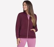 Skechers W3JA261 BUPK Burgundy Hoodless Zippie Jacket | Mc Ginleys