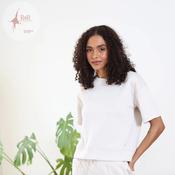 Relax &amp; Renew Alexandra Short Sleeve Sweater Stone | Mc Ginleys