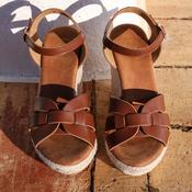Rant &amp; Rave Mary Ann Wedge Sandal Tan | Mc Ginleys image