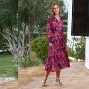 Rant &amp; Rave Melani Shirt Dress Red | Mc Ginleys image