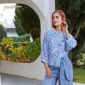 Rant and Rave Alexis Blouse Blue | Mc Ginleys image