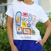 Rant and Rave Lettie Tee White | Mc Ginleys image