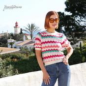 Rant and Rave Mavis Short Sleeve Jumper Pink | Mc Ginleys image