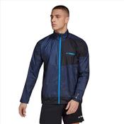 Adidas Terrex HA7540 Trail Wind J Jacket Blue/Black | Mc Ginleys image