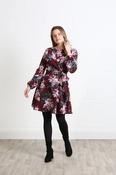 Rant and Rave Grace Dress Burgundy Floral | Mc Ginleys image
