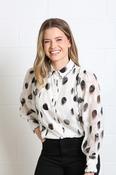 Rant &amp; Rave Posy Blouse White | Mc Ginleys image
