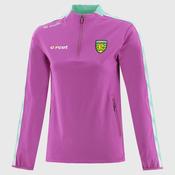 O'Neills Imperium 184 Girls Half Zip Top Pur/Grn/Wht | Mc Ginleys image
