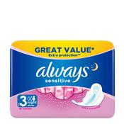 Always Sensitive Night Ultra (Size 3) Sanitary Pads 10 Pack