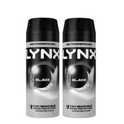 Lynx Anti-perspirant Black Twinpack 2 x 150ml