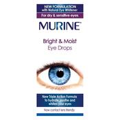 Murine Bright &amp; Moist Eyes drops 150ml image