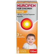 Nurofen For Children Orange 100mg/5ml Oral Suspension Spoon - 100ml