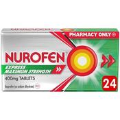 Nurofen Express Max Strength 400mg Ibuprofen Tablets 24 Pack