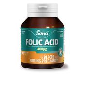Sona Folic Acid 400µg 90 Tablets