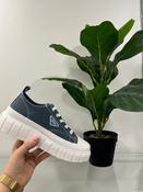 s.Oliver Black Platform Trainer - 23655