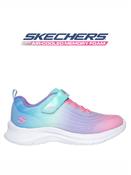 Skechers Girls Turquoise/Multi Trainer Jumpsters 2.0 - Blurred Dreams - 303397