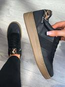 Refresh Black Laced Trainer - 172954 image
