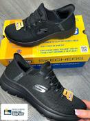 Skechers Slip-ins: Summits Black Womens Trainers - Diamond Dream - 150123 image