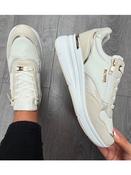 Lloyd &amp;amp; Pryce Tommy Bowe Bayfield Cream/Beige Wedge Trainer - Timeless