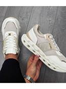 Lloyd &amp;amp; Pryce Tommy Bowe Cream/Beige Bubble Sole Trainer - Boles