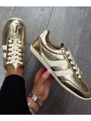 Lloyd &amp;amp; Pryce Tommy Bowe Gold Metallic Trainer - Tangan