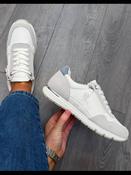 Refresh White/Grey Side Zip Trainer - 175057 image