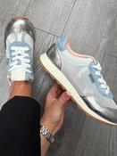 Lloyd &amp;amp; Pryce Tommy Bowe Blue/Silver Mesh Trainer - Bargell