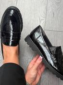 Tamaris Black Patent Loafer - 24312