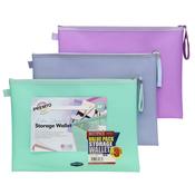 Premier Premto Multipack A4+ Mesh storage Wallets - 3 Pack