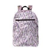 Eco Chic Recycled Foldable Backpack Lavender with Dragonfly image
