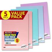 Premto Pastel A4 Hardbacks - 5 Pack